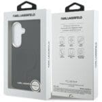 Karl Lagerfeld Embossed Ring Initials MagSafe Plus Black Kryt Samsung Galaxy S26
