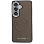 Karl Lagerfeld Embossed Ring Initials MagSafe Plus Brown Kryt Samsung Galaxy S26