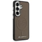 Karl Lagerfeld Embossed Ring Initials MagSafe Plus Brown Kryt Samsung Galaxy S26