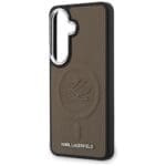 Karl Lagerfeld Embossed Ring Initials MagSafe Plus Brown Kryt Samsung Galaxy S26