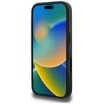 Karl Lagerfeld Grained Pattern & Logo MagSafe Black Kryt iPhone 16 Pro