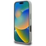 Karl Lagerfeld Grained Pattern & Logo MagSafe Grey Kryt iPhone 16 Pro