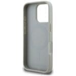 Karl Lagerfeld Grained Pattern & Logo MagSafe Grey Kryt iPhone 16 Pro