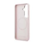 Karl Lagerfeld Grained PU Leather K&CH Heads Magnetic Pink Kryt Samsung Galaxy S26