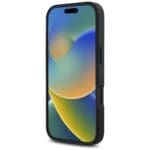 Karl Lagerfeld HC Grained PU Cardslot Metal Signature Black Kryt iPhone 16 Pro