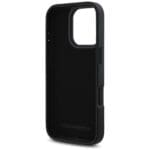 Karl Lagerfeld HC Grained PU Cardslot Metal Signature Black Kryt iPhone 16 Pro