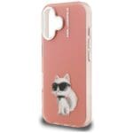 Karl Lagerfeld IML Aquarelle Choupette & Logo Pink Kryt iPhone 16