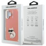 Karl Lagerfeld IML Aquarelle Choupette & Logo Pink Kryt iPhone 16