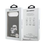 Karl Lagerfeld IML Aquarelle Karl and Choupette Black Kryt iPhone 17 Air