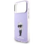 Karl Lagerfeld IML Aquarelle Karl & Choupette & Logo MagSafe Purple Kryt iPhone 17 Pro Max