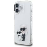 Karl Lagerfeld IML Aquarelle Karl & Choupette & Logo White Kryt iPhone 16