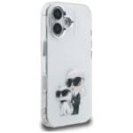 Karl Lagerfeld IML Aquarelle Karl & Choupette & Logo White Kryt iPhone 16