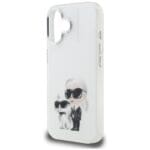 Karl Lagerfeld IML Aquarelle Karl & Choupette & Logo White Kryt iPhone 16