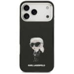 Karl Lagerfeld IML Aquarelle Karl & Logo MagSafe Black Kryt iPhone 17 Pro Max