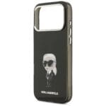 Karl Lagerfeld IML Aquarelle Karl & Logo MagSafe Black Kryt iPhone 17 Pro Max
