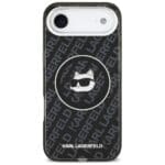 Karl Lagerfeld IML Choupette Head Logo MagSafe Black Kryt iPhone 17 Air