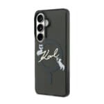 Karl Lagerfeld IML Choupette Karl Script Logo Magnetic Black Kryt Samsung Galaxy S26