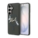 Karl Lagerfeld IML Choupette Karl Script Logo Magnetic Black Kryt Samsung Galaxy S26