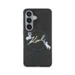 Karl Lagerfeld IML Choupette Karl Script Logo Magnetic Black Kryt Samsung Galaxy S26
