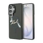 Karl Lagerfeld IML Choupette Karl Script Logo Magnetic Black Kryt Samsung Galaxy S26 Ultra
