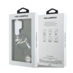 Karl Lagerfeld IML Choupette Karl Script Logo Magnetic Black Kryt Samsung Galaxy S26 Ultra