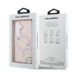 Karl Lagerfeld IML Choupette Karl Script Logo Magnetic Pink Kryt Samsung Galaxy S26