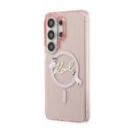 Karl Lagerfeld IML Choupette Karl Script Logo Magnetic Pink Kryt Samsung Galaxy S26 Ultra