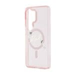 Karl Lagerfeld IML Choupette Karl Script Logo Magnetic Pink Kryt Samsung Galaxy S26 Ultra
