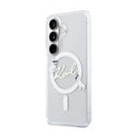 Karl Lagerfeld IML Choupette Karl Script Logo Magnetic Transparent Kryt Samsung Galaxy S26