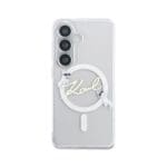 Karl Lagerfeld IML Choupette Karl Script Logo Magnetic Transparent Kryt Samsung Galaxy S26