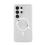 Karl Lagerfeld IML Choupette Karl Script Logo Magnetic Transparent Kryt Samsung Galaxy S26 Ultra
