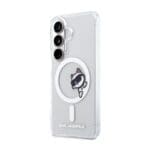 Karl Lagerfeld IML Choupette Peekaboo Logo Magnetic Transparent Kryt Samsung Galaxy S26