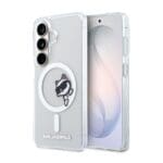 Karl Lagerfeld IML Choupette Peekaboo Logo Magnetic Transparent Kryt Samsung Galaxy S26