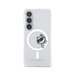 Karl Lagerfeld IML Choupette Peekaboo Logo Magnetic Transparent Kryt Samsung Galaxy S26