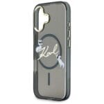Karl Lagerfeld IML Choupettes Karl Script Logo MagSafe Black Kryt iPhone 17