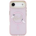 Karl Lagerfeld IML Choupettes Karl Script Logo MagSafe Pink Kryt iPhone 17 Air