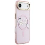 Karl Lagerfeld IML Choupettes Karl Script Logo MagSafe Pink Kryt iPhone 17 Air