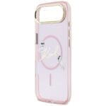 Karl Lagerfeld IML Choupettes Karl Script Logo MagSafe Pink Kryt iPhone 17 Air