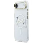 Karl Lagerfeld IML Choupettes Karl Script Logo MagSafe Transparent Kryt iPhone 17 Air