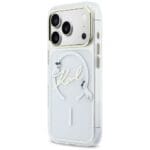 Karl Lagerfeld IML Choupettes Karl Script Logo MagSafe Transparent Kryt iPhone 17 Pro