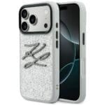 Karl Lagerfeld IML Glitter KL Diamond Logo Silver Kryt iPhone 17 Pro Max