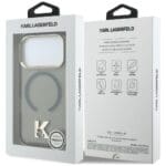 Karl Lagerfeld IML K Head Logo MagSafe Black Kryt iPhone 17 Pro Max