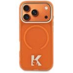 Karl Lagerfeld IML K Head Logo MagSafe Orange Kryt iPhone 17 Pro