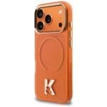 Karl Lagerfeld IML K Head Logo MagSafe Orange Kryt iPhone 17 Pro Max