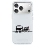 Karl Lagerfeld IML Karl & Choupette Peekaboo Logo MagSafe White Kryt iPhone 17 Pro Max