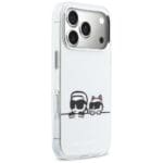 Karl Lagerfeld IML Karl & Choupette Peekaboo Logo MagSafe White Kryt iPhone 17 Pro Max