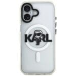 Karl Lagerfeld IML Karl Sketch Logo MagSafe Clear Kryt iPhone 17