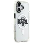 Karl Lagerfeld IML Karl Sketch Logo MagSafe Clear Kryt iPhone 17