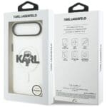 Karl Lagerfeld IML Karl Sketch Logo MagSafe Clear Kryt iPhone 17 Air