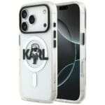 Karl Lagerfeld IML Karl Sketch Logo MagSafe Clear Kryt iPhone 17 Pro